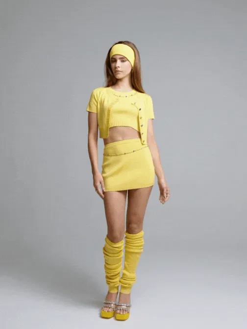 Kennedy Knit Skirt (Yellow)